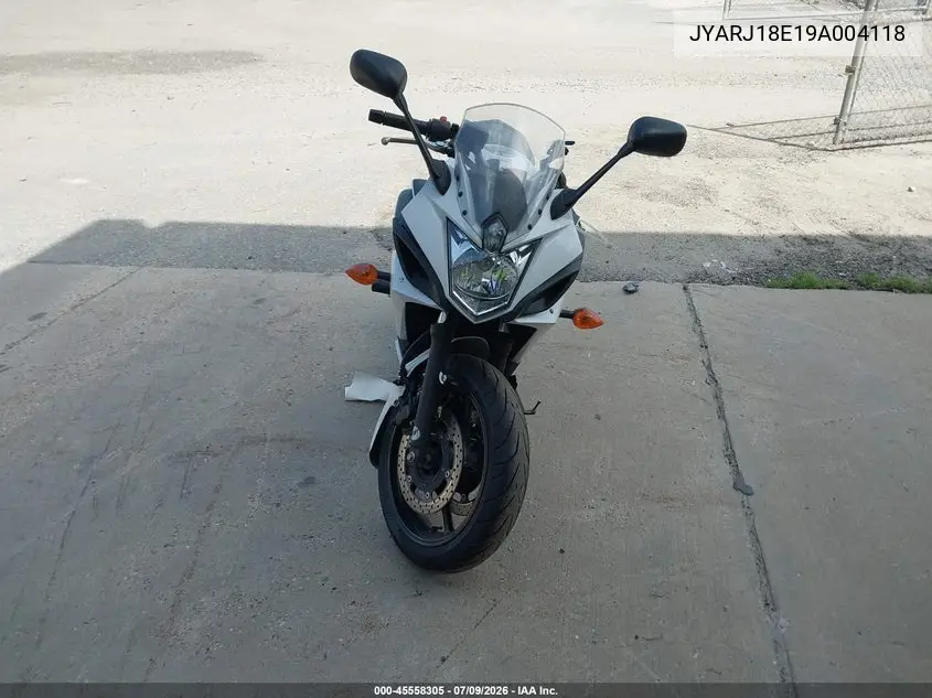 2009 Yamaha Fz6 R VIN: JYARJ18E19A004118 Lot: 45558305