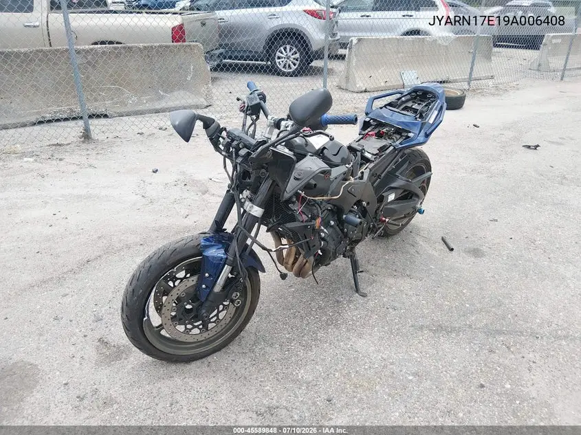 2009 Yamaha Fz1 S VIN: JYARN17E19A006408 Lot: 45589848