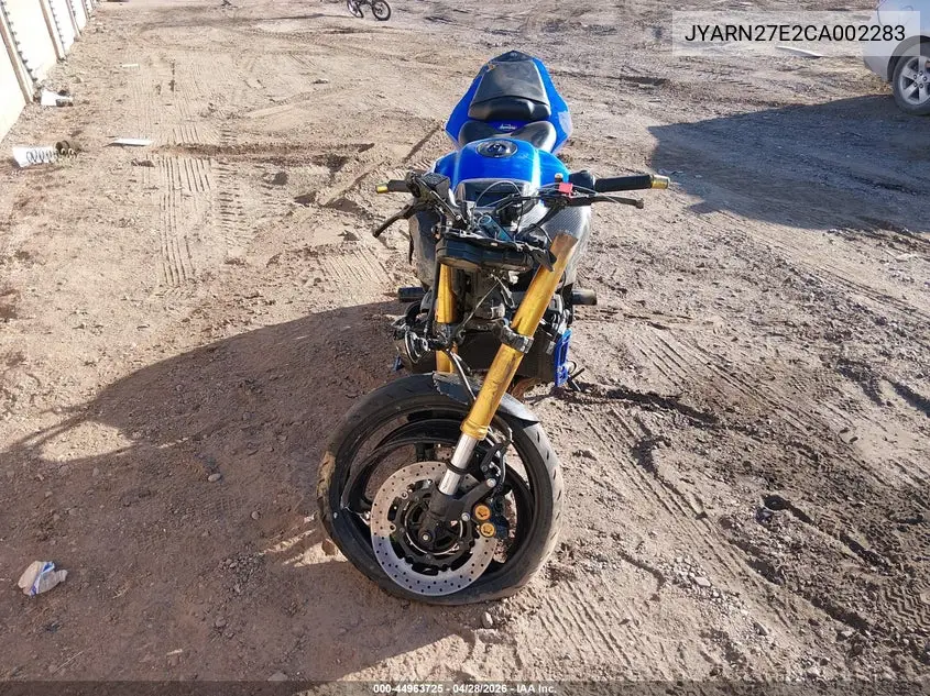 2012 Yamaha Fz8 N VIN: JYARN27E2CA002283 Lot: 44963725