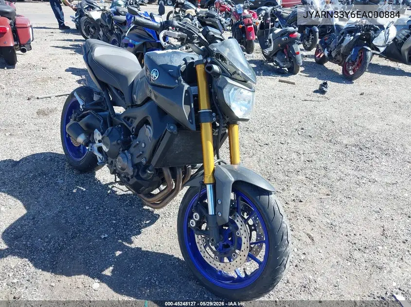 2014 Yamaha Fz09 C VIN: JYARN33Y6EA000884 Lot: 45248127