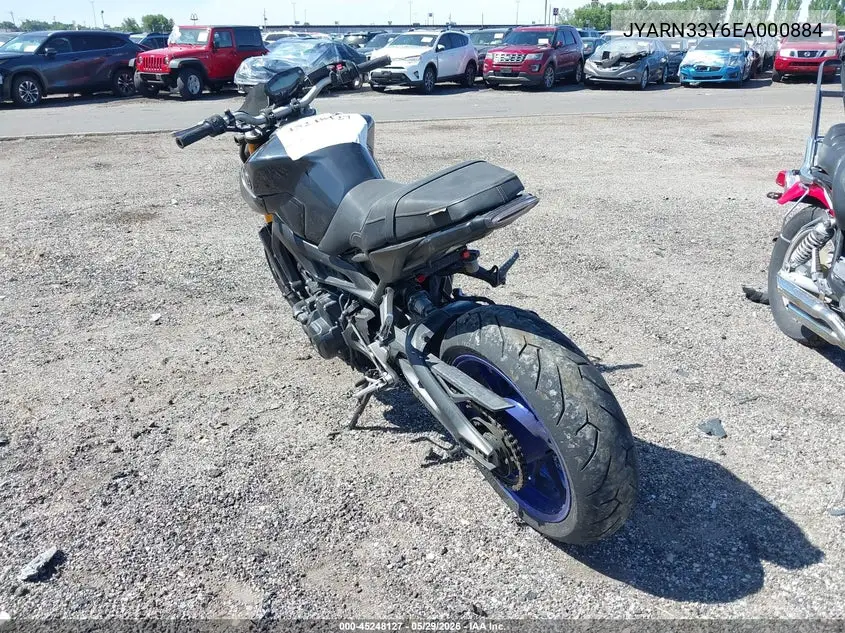 2014 Yamaha Fz09 C VIN: JYARN33Y6EA000884 Lot: 45248127