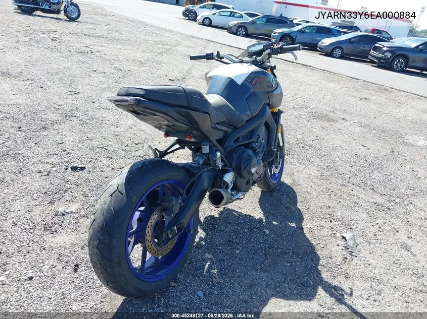 2014 Yamaha Fz09 C VIN: JYARN33Y6EA000884 Lot: 45248127