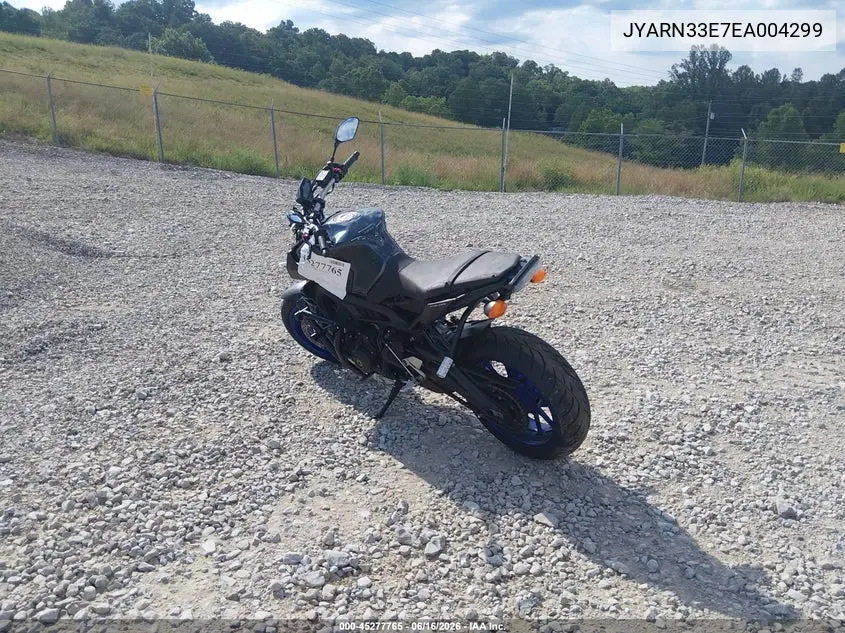 2014 Yamaha Fz09 VIN: JYARN33E7EA004299 Lot: 45277765