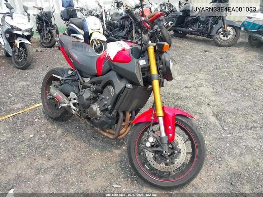 2014 Yamaha Fz09 VIN: JYARN33E4EA001053 Lot: 45647336
