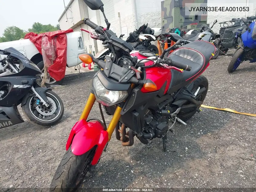 2014 Yamaha Fz09 VIN: JYARN33E4EA001053 Lot: 45647336
