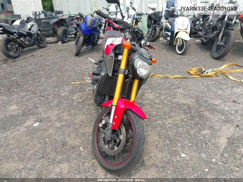2014 Yamaha Fz09 VIN: JYARN33E4EA001053 Lot: 45647336