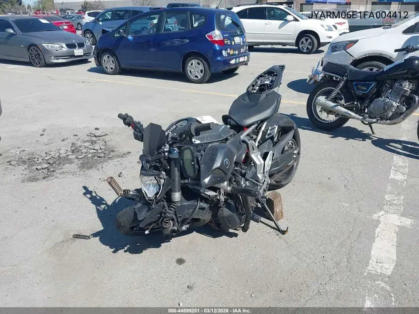 2015 Yamaha Fz07 VIN: JYARM06E1FA004412 Lot: 44599251