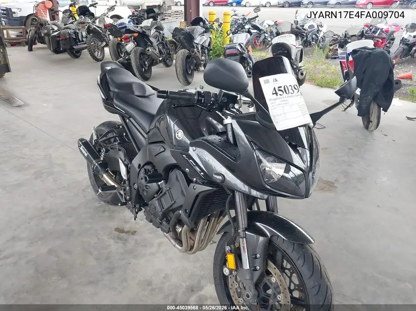 2015 Yamaha Fz1 S VIN: JYARN17E4FA009704 Lot: 45039568