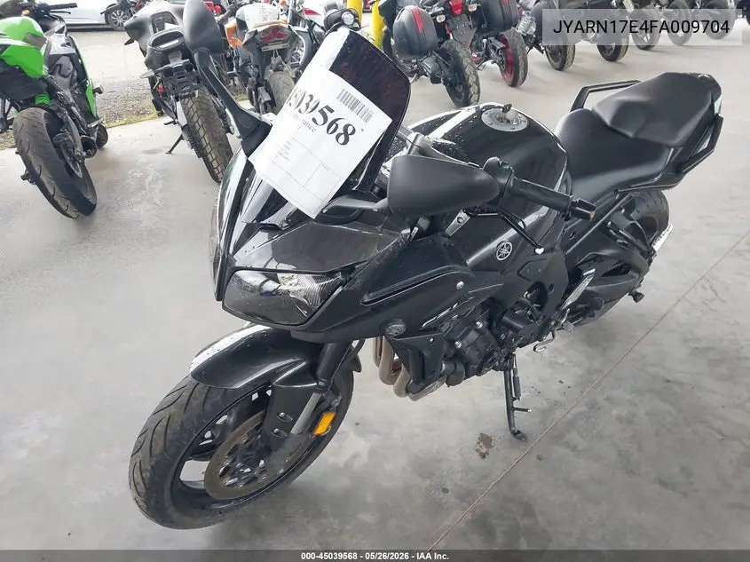 2015 Yamaha Fz1 S VIN: JYARN17E4FA009704 Lot: 45039568