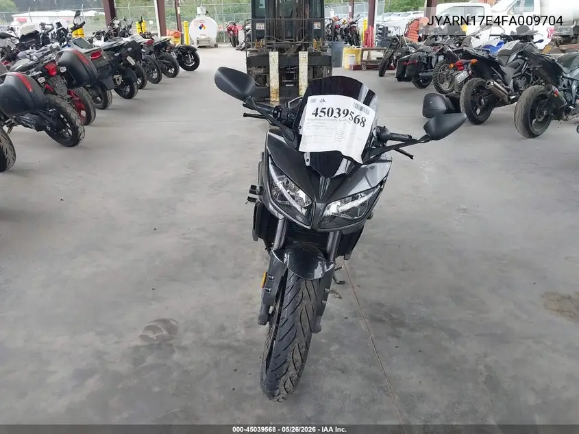 2015 Yamaha Fz1 S VIN: JYARN17E4FA009704 Lot: 45039568