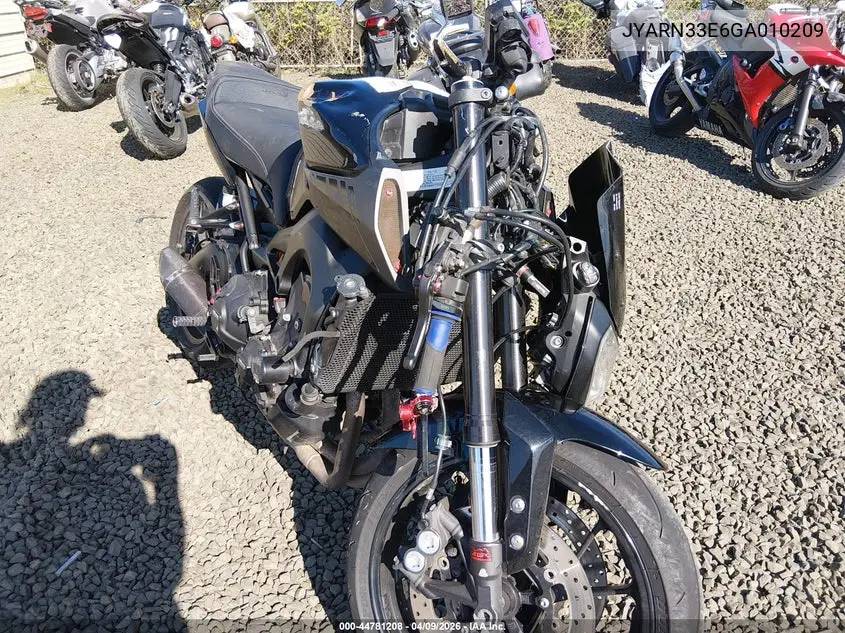 2016 Yamaha Fz09 VIN: JYARN33E6GA010209 Lot: 44781208