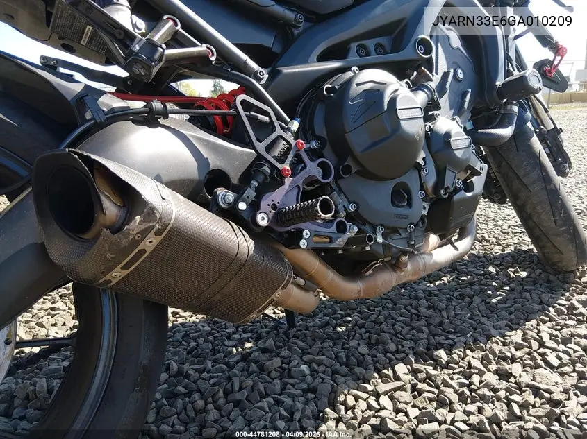 2016 Yamaha Fz09 VIN: JYARN33E6GA010209 Lot: 44781208