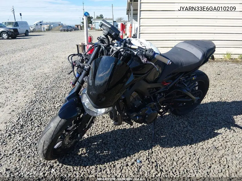 2016 Yamaha Fz09 VIN: JYARN33E6GA010209 Lot: 44781208