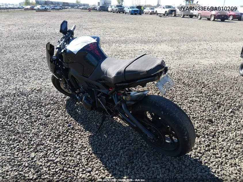 2016 Yamaha Fz09 VIN: JYARN33E6GA010209 Lot: 44781208