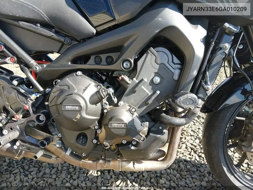 2016 Yamaha Fz09 VIN: JYARN33E6GA010209 Lot: 44781208