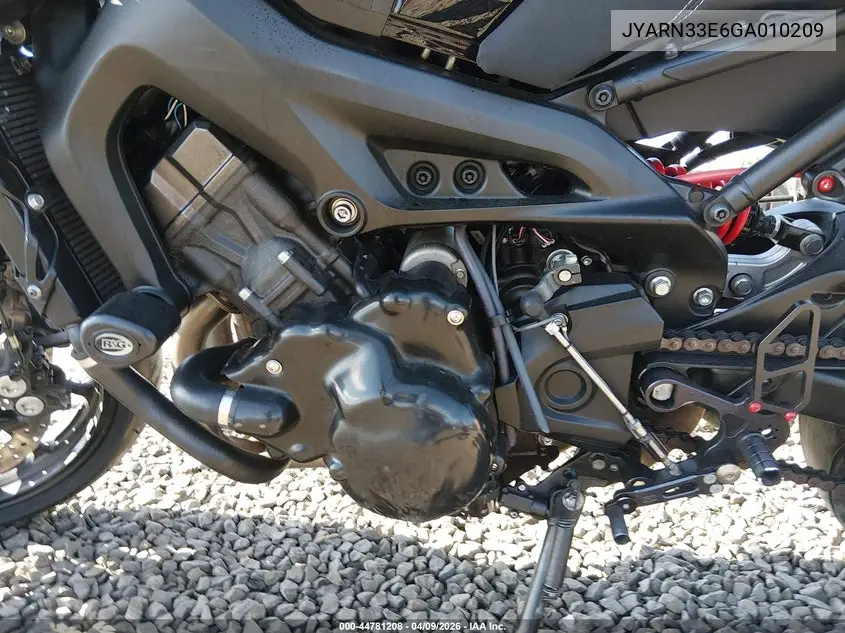 2016 Yamaha Fz09 VIN: JYARN33E6GA010209 Lot: 44781208