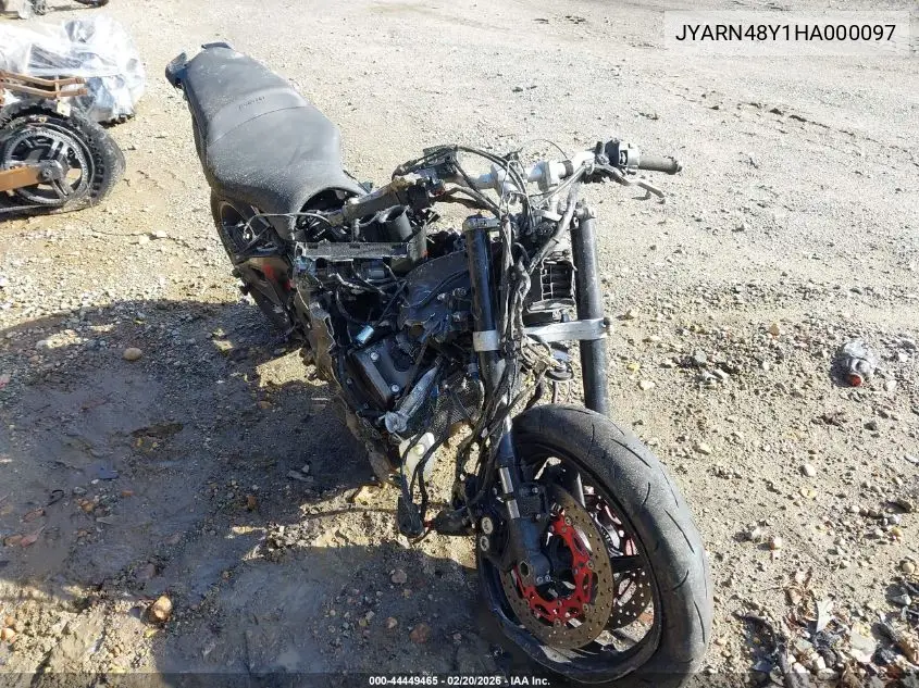2017 Yamaha Fz10 C VIN: JYARN48Y1HA000097 Lot: 44449465