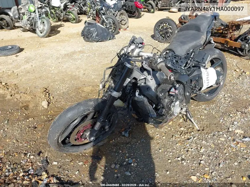 2017 Yamaha Fz10 C VIN: JYARN48Y1HA000097 Lot: 44449465