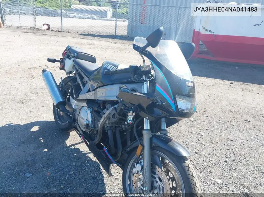 1992 Yamaha Fzr600 R VIN: JYA3HHE04NA041483 Lot: 44981117