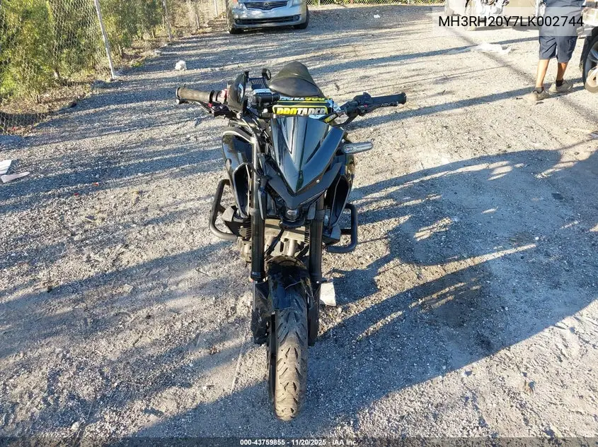 2020 Yamaha Mt-03 VIN: MH3RH20Y7LK002744 Lot: 43759855