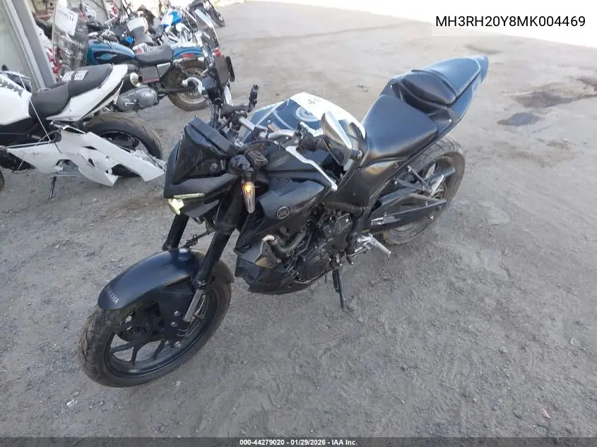 2021 Yamaha Mt-03 VIN: MH3RH20Y8MK004469 Lot: 44279020