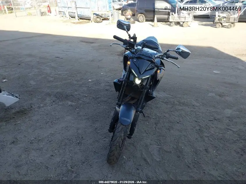 2021 Yamaha Mt-03 VIN: MH3RH20Y8MK004469 Lot: 44279020