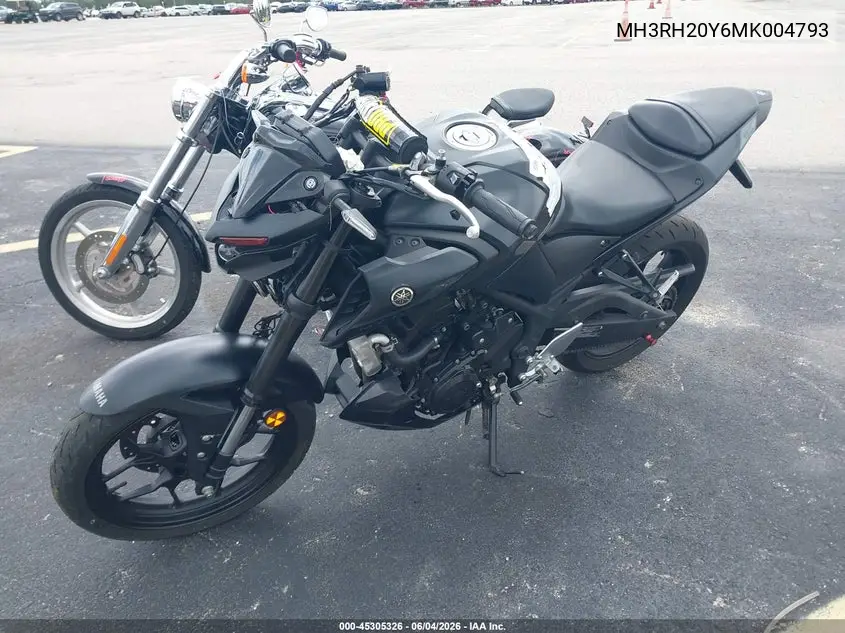 2021 Yamaha Mt-03 VIN: MH3RH20Y6MK004793 Lot: 45305326