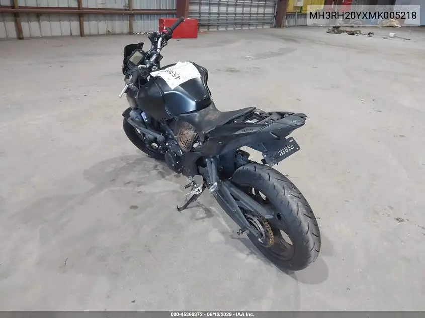 2021 Yamaha Mt-03 VIN: MH3RH20YXMK005218 Lot: 45368872