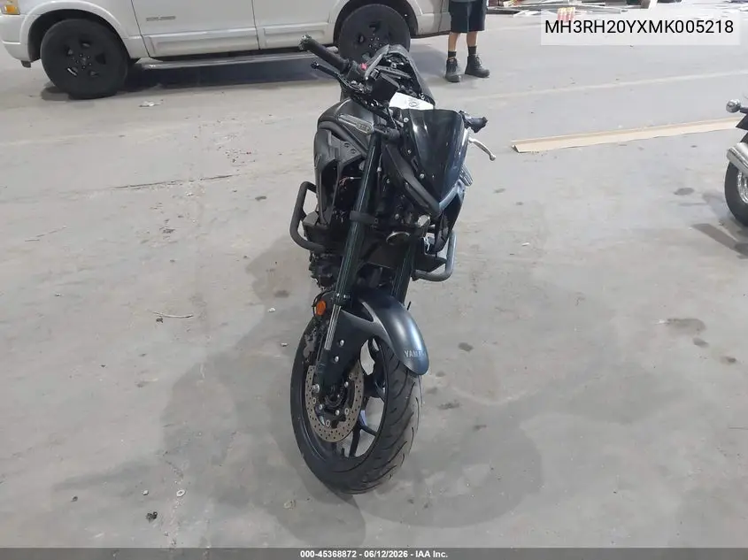 2021 Yamaha Mt-03 VIN: MH3RH20YXMK005218 Lot: 45368872
