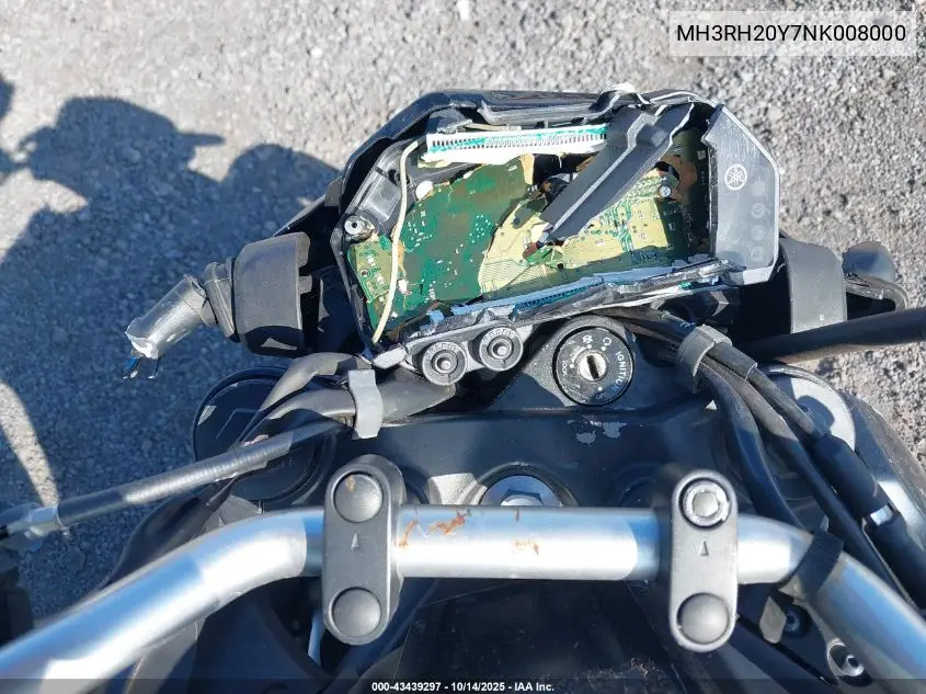 2022 Yamaha Mt-03 VIN: MH3RH20Y7NK008000 Lot: 43439297