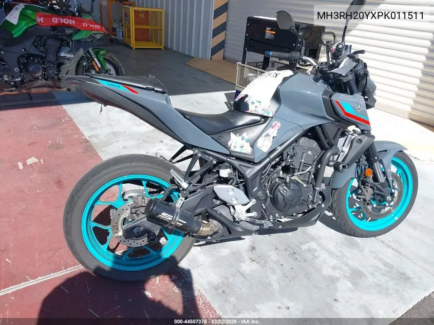 2023 Yamaha Mt-03 VIN: MH3RH20YXPK011511 Lot: 44507378