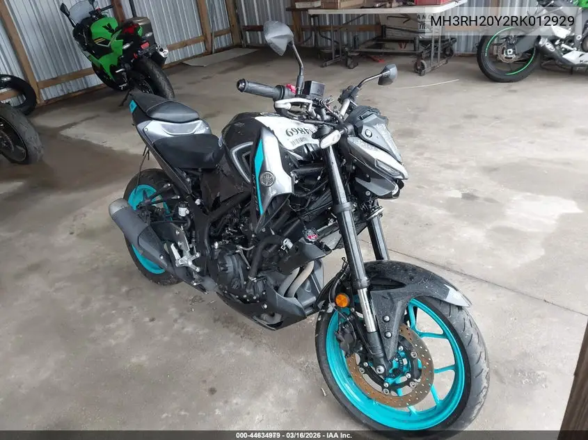 2024 Yamaha Mt-03 VIN: MH3RH20Y2RK012929 Lot: 44634979