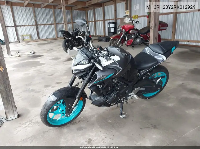 2024 Yamaha Mt-03 VIN: MH3RH20Y2RK012929 Lot: 44634979