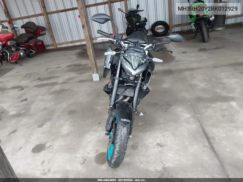 2024 Yamaha Mt-03 VIN: MH3RH20Y2RK012929 Lot: 44634979