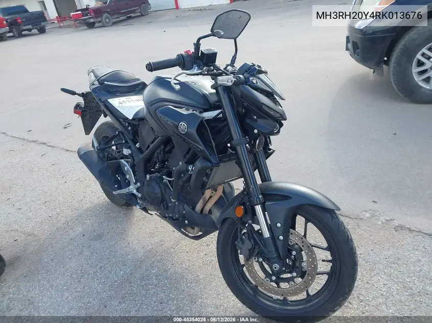2024 Yamaha Mt-03 VIN: MH3RH20Y4RK013676 Lot: 45354025