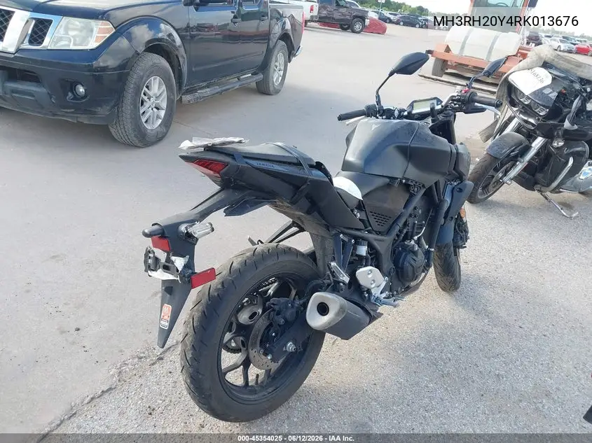2024 Yamaha Mt-03 VIN: MH3RH20Y4RK013676 Lot: 45354025