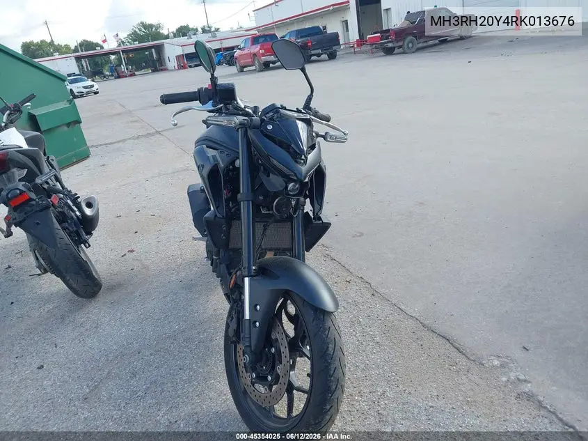2024 Yamaha Mt-03 VIN: MH3RH20Y4RK013676 Lot: 45354025