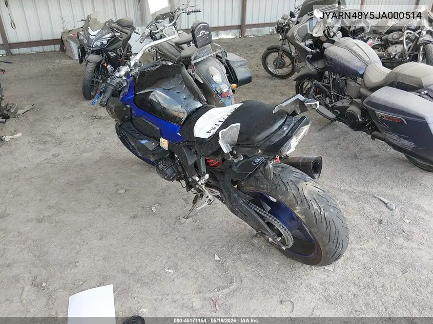 2018 Yamaha Mtn1000 C VIN: JYARN48Y5JA000514 Lot: 45171154