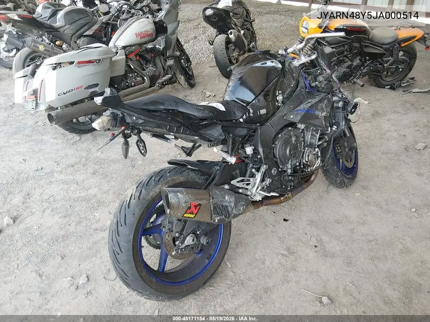 2018 Yamaha Mtn1000 C VIN: JYARN48Y5JA000514 Lot: 45171154