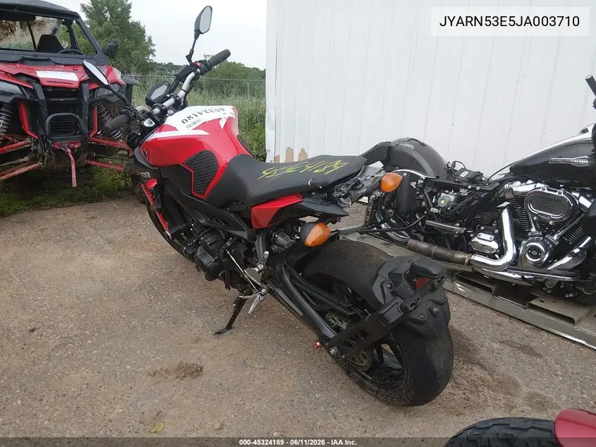 2018 Yamaha Mt09 VIN: JYARN53E5JA003710 Lot: 45324189