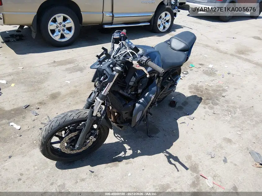 2019 Yamaha Mt07 VIN: JYARM27E1KA005676 Lot: 45088188
