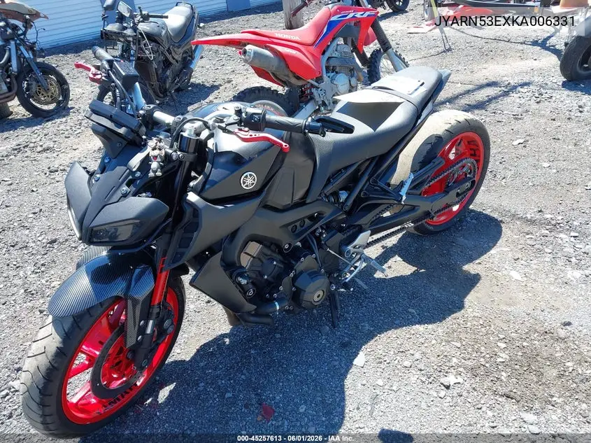 2019 Yamaha Mt09 VIN: JYARN53EXKA006331 Lot: 45257613