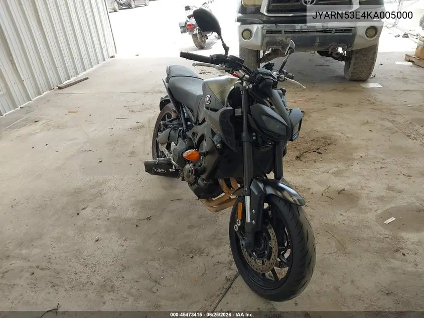 2019 Yamaha Mt09 VIN: JYARN53E4KA005000 Lot: 45473415