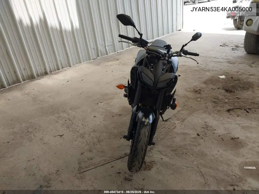 2019 Yamaha Mt09 VIN: JYARN53E4KA005000 Lot: 45473415