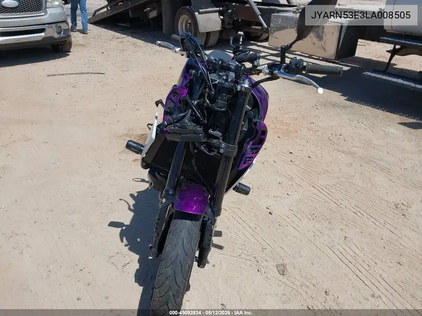 2020 Yamaha Mt09 VIN: JYARN53E3LA008505 Lot: 45092834