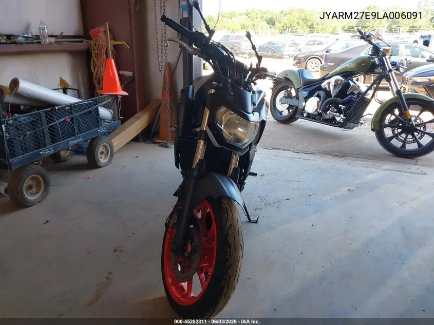 2020 Yamaha Mt07 VIN: JYARM27E9LA006091 Lot: 45282811