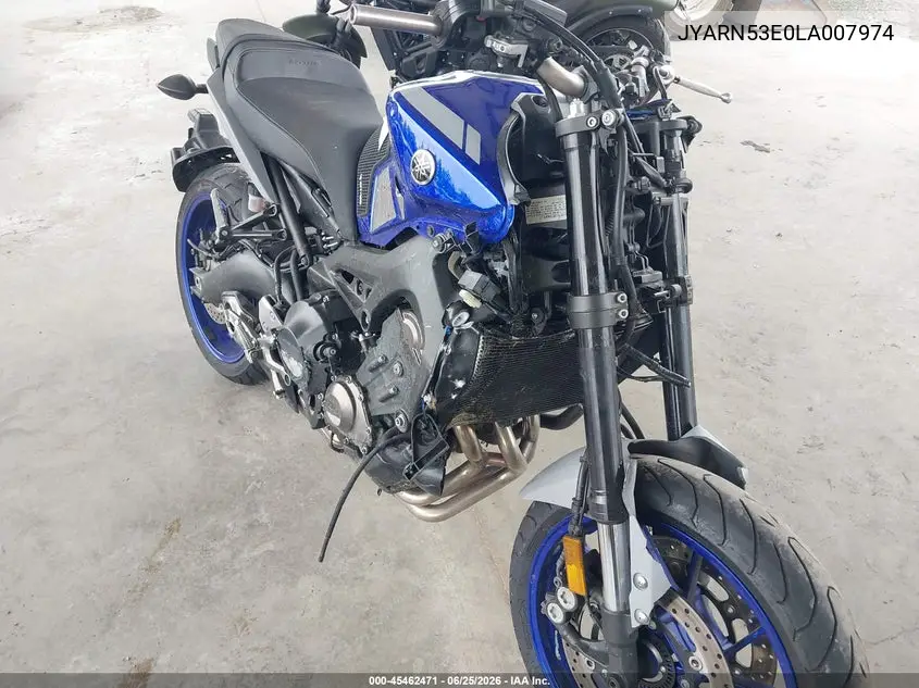 2020 Yamaha Mt09 VIN: JYARN53E0LA007974 Lot: 45462471