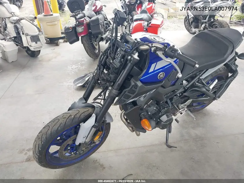 2020 Yamaha Mt09 VIN: JYARN53E0LA007974 Lot: 45462471