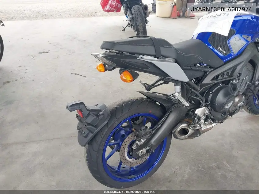 2020 Yamaha Mt09 VIN: JYARN53E0LA007974 Lot: 45462471