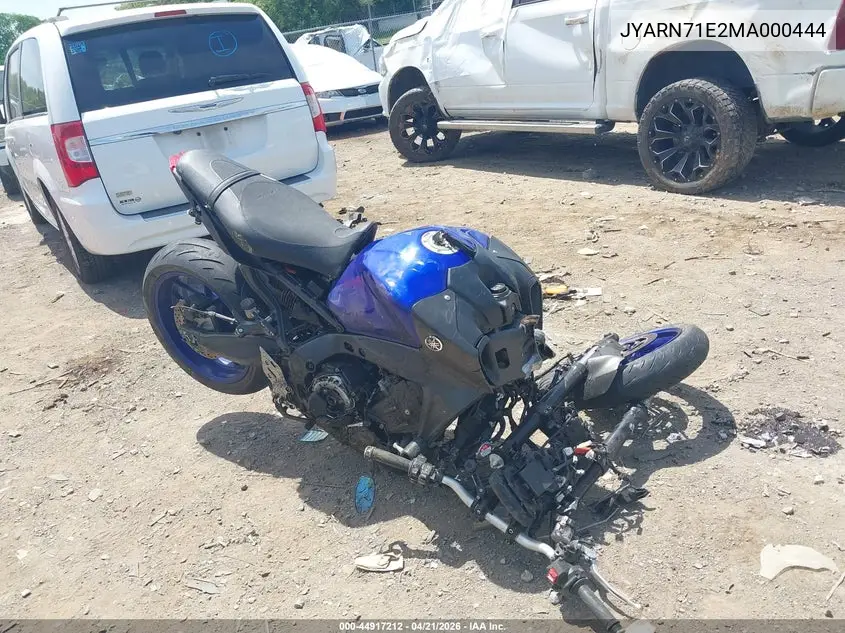 2021 Yamaha Mt09 VIN: JYARN71E2MA000444 Lot: 44917212